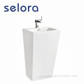 hot sale morden design ceramic freestanding wash basin